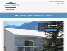 Tablet Screenshot of bowvalleyrealty.com